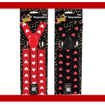 Dress-Up Suspenders with Hearts - assorted